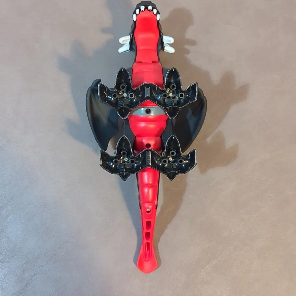 2004 Lego Duplo Black Red White Dragon Castle Black Dragon Set 4784 Articulate